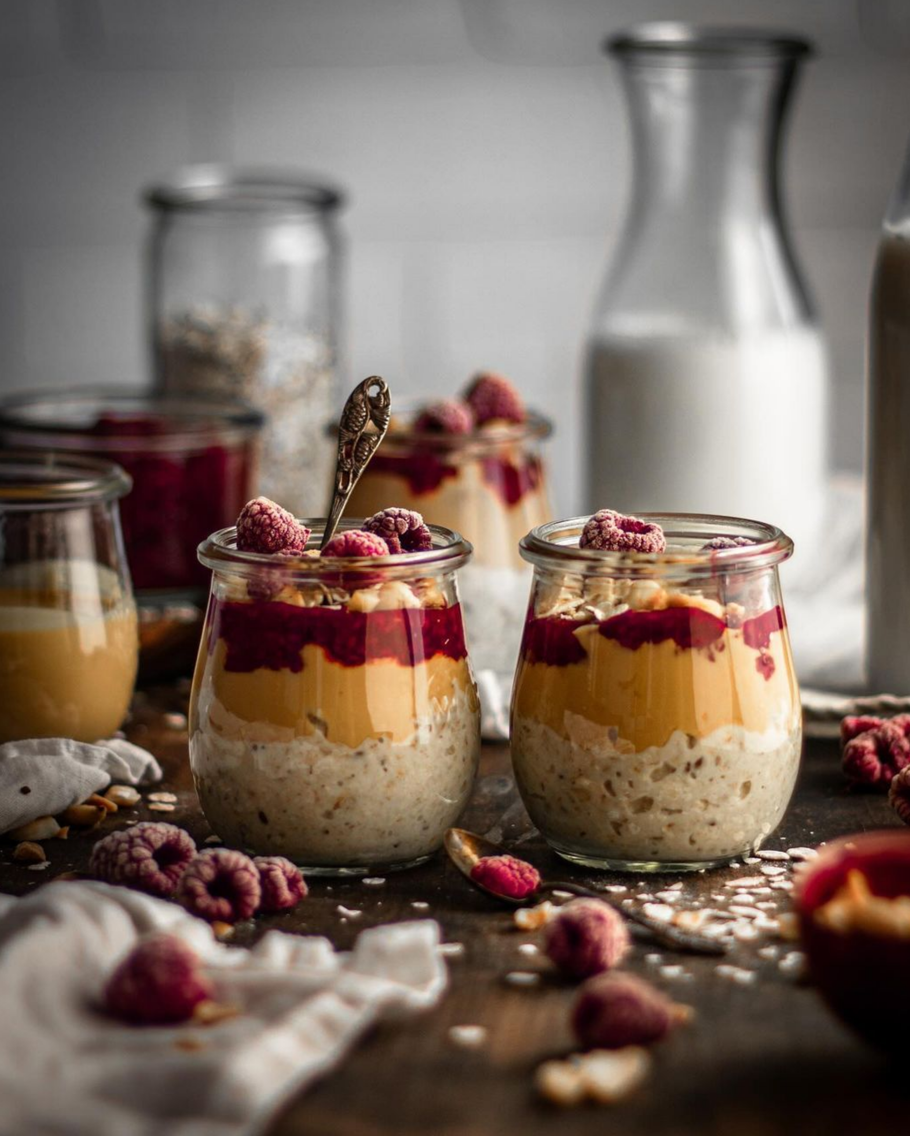 Desert mit Himbeeren