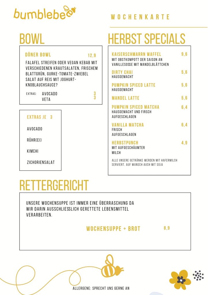 Wochenkarte
